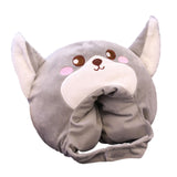 Maxbell Lovely Plush Wolf Hat Halloween Costume Hats for Adults Kids Stuffed Toy