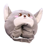 Maxbell Lovely Plush Wolf Hat Halloween Costume Hats for Adults Kids Stuffed Toy