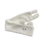 Maxbell Soft Acrylic Scarf Winter Warm Bear Ear Keep Warm for Women Men Skiing White