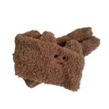 Maxbell Soft Acrylic Scarf Winter Warm Bear Ear Keep Warm for Women Men Skiing Brown