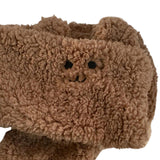 Maxbell Soft Acrylic Scarf Winter Warm Bear Ear Keep Warm for Women Men Skiing Brown