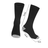 Maxbell Heated Socks Comfortable Long Stockings for Skateboarding Skiing Fishing Black