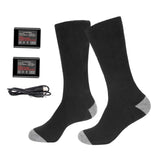 Maxbell Heated Socks Comfortable Long Stockings for Skateboarding Skiing Fishing Black