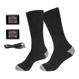 Maxbell Heated Socks Comfortable Long Stockings for Skateboarding Skiing Fishing Black