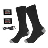 Maxbell Heated Socks Comfortable Long Stockings for Skateboarding Skiing Fishing Black