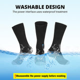 Maxbell Heated Socks Comfortable Long Stockings for Skateboarding Skiing Fishing Black