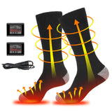 Maxbell Heated Socks Comfortable Long Stockings for Skateboarding Skiing Fishing Black