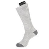 Maxbell Heated Socks Comfortable Long Stockings for Skateboarding Skiing Fishing Gray