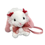 Maxbell Cute Cartoon Plush Rabbit Shoulder Bag Animal Purse Cellphone Bag