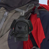 Maxbell Fashion Backpack Durable Purse with Long Strap Outdoor Climbing Hunting Black