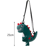 Maxbell Cartoon Dinosaur Doll Shoulder Bag Adjustable for Teens Toddlers