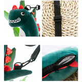 Maxbell Cartoon Dinosaur Doll Shoulder Bag Adjustable for Teens Toddlers
