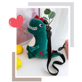 Maxbell Cartoon Dinosaur Doll Shoulder Bag Adjustable for Teens Toddlers