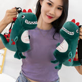 Maxbell Cartoon Dinosaur Doll Shoulder Bag Adjustable for Teens Toddlers