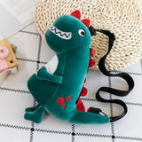 Maxbell Cartoon Dinosaur Doll Shoulder Bag Adjustable for Teens Toddlers