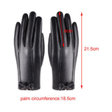 Maxbell PU Women Winter Gloves Touchscreen Texting Typing Waterproof for Driving