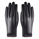 Maxbell PU Women Winter Gloves Touchscreen Texting Typing Waterproof for Driving