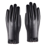 Maxbell PU Women Winter Gloves Touchscreen Texting Typing Waterproof for Driving