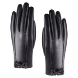 Maxbell PU Women Winter Gloves Touchscreen Texting Typing Waterproof for Driving