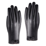 Maxbell PU Women Winter Gloves Touchscreen Texting Typing Waterproof for Driving