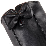 Maxbell PU Women Winter Gloves Touchscreen Texting Typing Waterproof for Driving