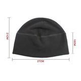 Maxbell Fleece Beanie Hat Winter Lightweight Soft for Snowboard Outdoor Men Women Black