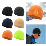 Maxbell Fleece Beanie Hat Winter Lightweight Soft for Snowboard Outdoor Men Women Black