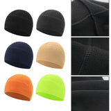 Maxbell Fleece Beanie Hat Winter Lightweight Soft for Snowboard Outdoor Men Women Black