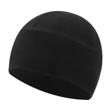 Maxbell Fleece Beanie Hat Winter Lightweight Soft for Snowboard Outdoor Men Women Black