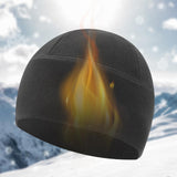 Maxbell Fleece Beanie Hat Winter Lightweight Soft for Snowboard Outdoor Men Women Dark Gray