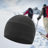 Maxbell Fleece Beanie Hat Winter Lightweight Soft for Snowboard Outdoor Men Women Dark Gray