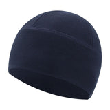 Maxbell Fleece Beanie Hat Winter Lightweight Soft for Snowboard Outdoor Men Women Navy Blue