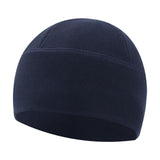 Maxbell Fleece Beanie Hat Winter Lightweight Soft for Snowboard Outdoor Men Women Navy Blue