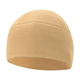 Maxbell Fleece Beanie Hat Winter Lightweight Soft for Snowboard Outdoor Men Women Khaki