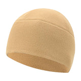 Maxbell Fleece Beanie Hat Winter Lightweight Soft for Snowboard Outdoor Men Women Khaki