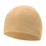 Maxbell Fleece Beanie Hat Winter Lightweight Soft for Snowboard Outdoor Men Women Khaki