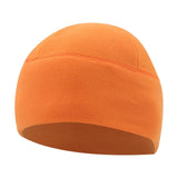 Maxbell Fleece Beanie Hat Winter Lightweight Soft for Snowboard Outdoor Men Women Orange