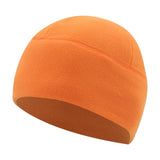 Maxbell Fleece Beanie Hat Winter Lightweight Soft for Snowboard Outdoor Men Women Orange