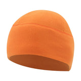 Maxbell Fleece Beanie Hat Winter Lightweight Soft for Snowboard Outdoor Men Women Orange