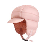 Maxbell Winter Baseball Caps Ski Brim Hat Outdoor with Ear Flaps Trooper Trapper Hat Pink