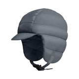 Maxbell Winter Baseball Caps Ski Brim Hat Outdoor with Ear Flaps Trooper Trapper Hat Deep Gray