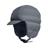 Maxbell Winter Baseball Caps Ski Brim Hat Outdoor with Ear Flaps Trooper Trapper Hat Deep Gray