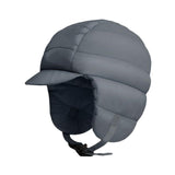 Maxbell Winter Baseball Caps Ski Brim Hat Outdoor with Ear Flaps Trooper Trapper Hat Deep Gray