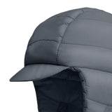 Maxbell Winter Baseball Caps Ski Brim Hat Outdoor with Ear Flaps Trooper Trapper Hat Deep Gray