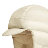 Maxbell Winter Baseball Caps Ski Brim Hat Outdoor with Ear Flaps Trooper Trapper Hat Beige