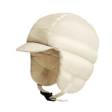 Maxbell Winter Baseball Caps Ski Brim Hat Outdoor with Ear Flaps Trooper Trapper Hat Beige