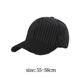 Maxbell Baseball Hat Autumn Winter Headgear Adjustable for Hiking Outdoor Activities Black