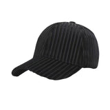 Maxbell Baseball Hat Autumn Winter Headgear Adjustable for Hiking Outdoor Activities Black