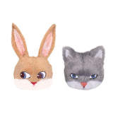 Maxbell 3D Rabbit Masks Half Face Decor for Carnival Costume Accessories Photo Prop