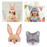 Maxbell 3D Rabbit Masks Half Face Decor for Carnival Costume Accessories Photo Prop